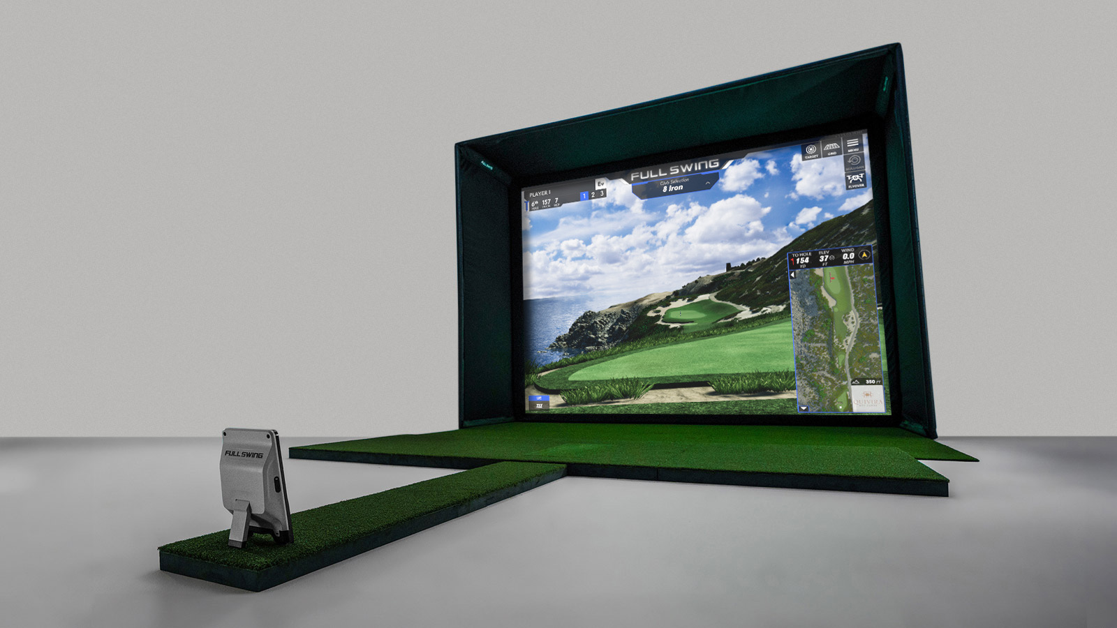 Full Swing indoor golf simulator and launch monitor